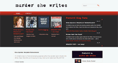 Desktop Screenshot of murdershewrites.com