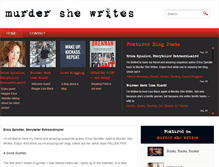 Tablet Screenshot of murdershewrites.com